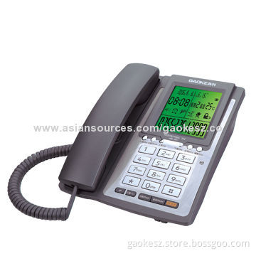 FSK/DTMF Dual Caller ID Phone with Calculator and Alarm Functions